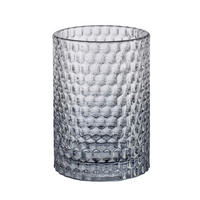 ZAHNPUTZBECHER Glas  - Anthrazit, Basics, Glas (7,3/10,5cm) - Kleine Wolke