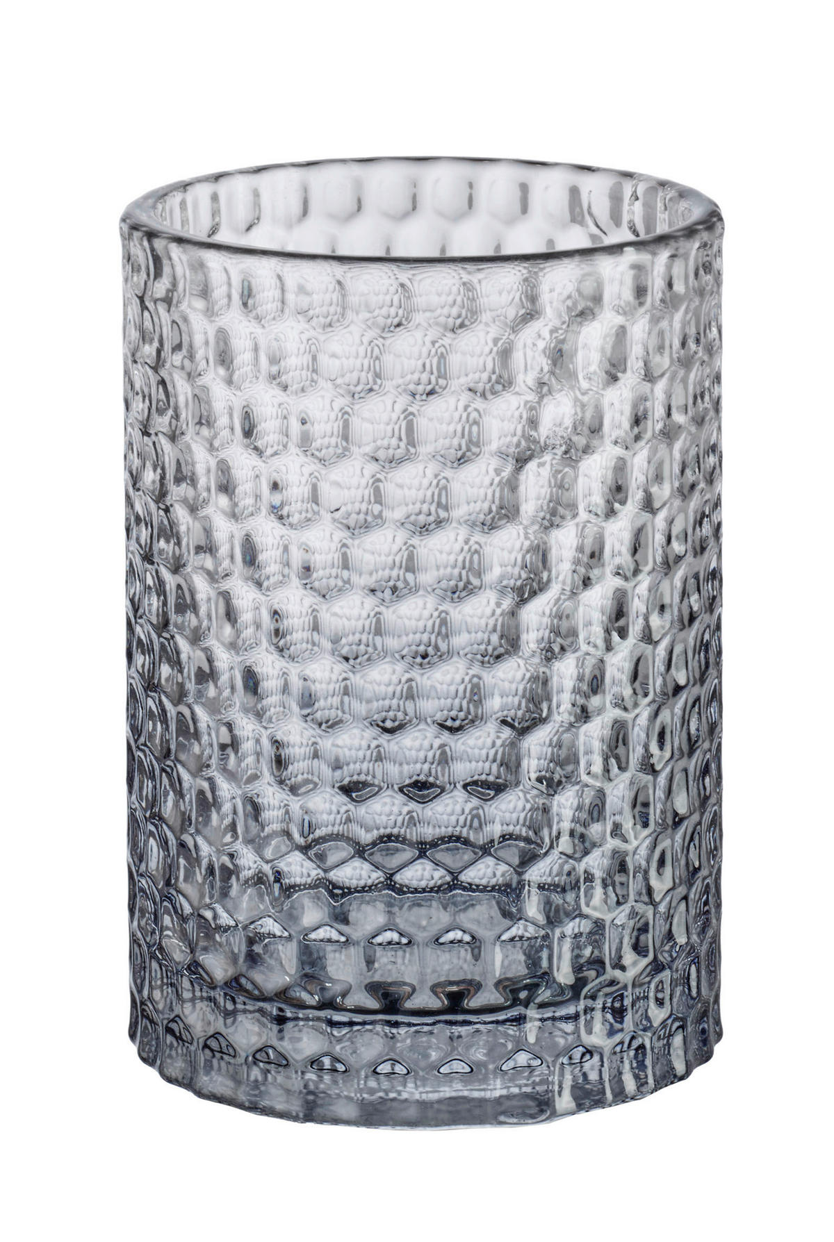 ZAHNPUTZBECHER Glas  - Anthrazit, Basics, Glas (7,3/10,5cm) - Kleine Wolke