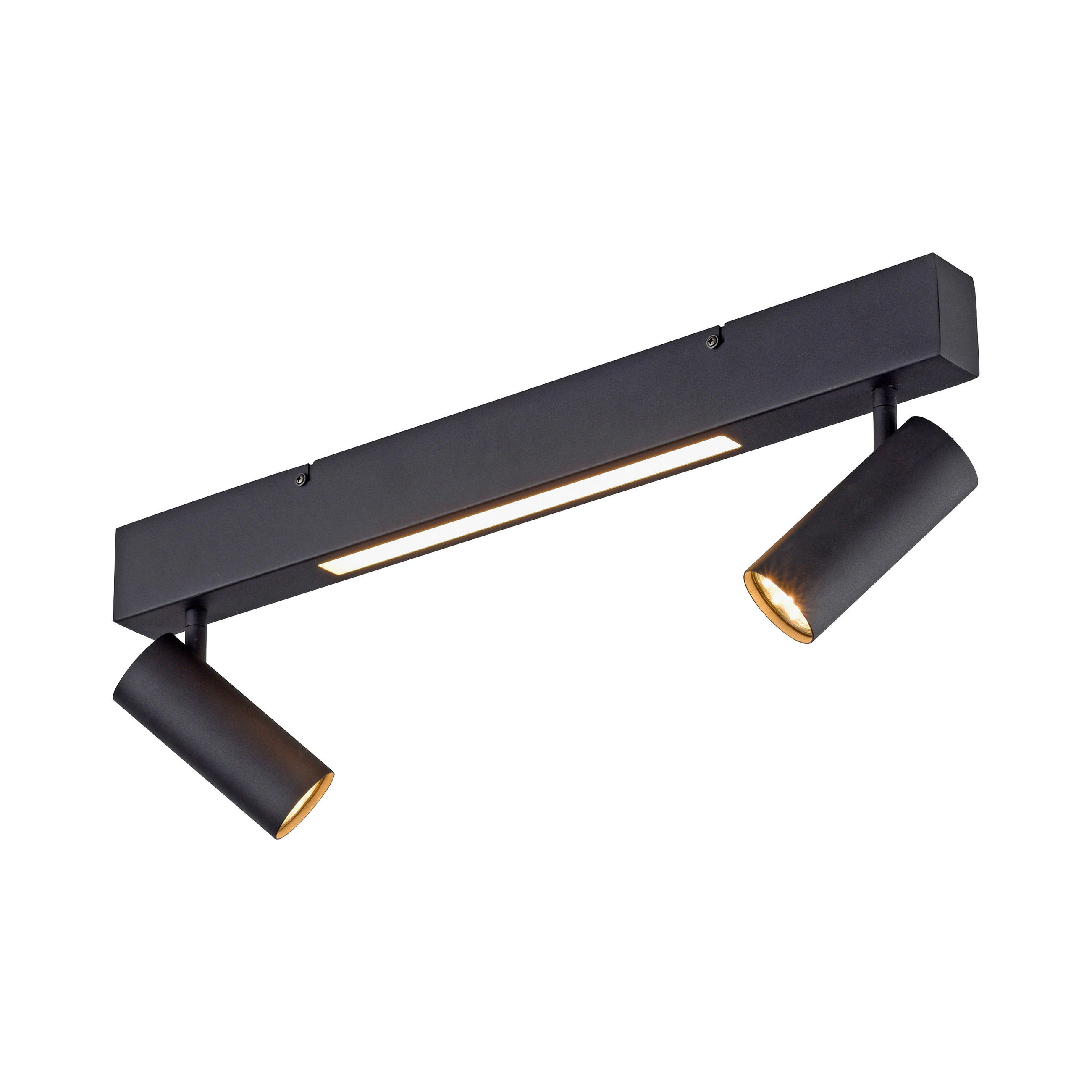 LED-DECKENLEUCHTE Dante 71,5/22/20,5 cm   - Schwarz, Design, Kunststoff/Metall (71,5/22/20,5cm) - Schöner Wohnen