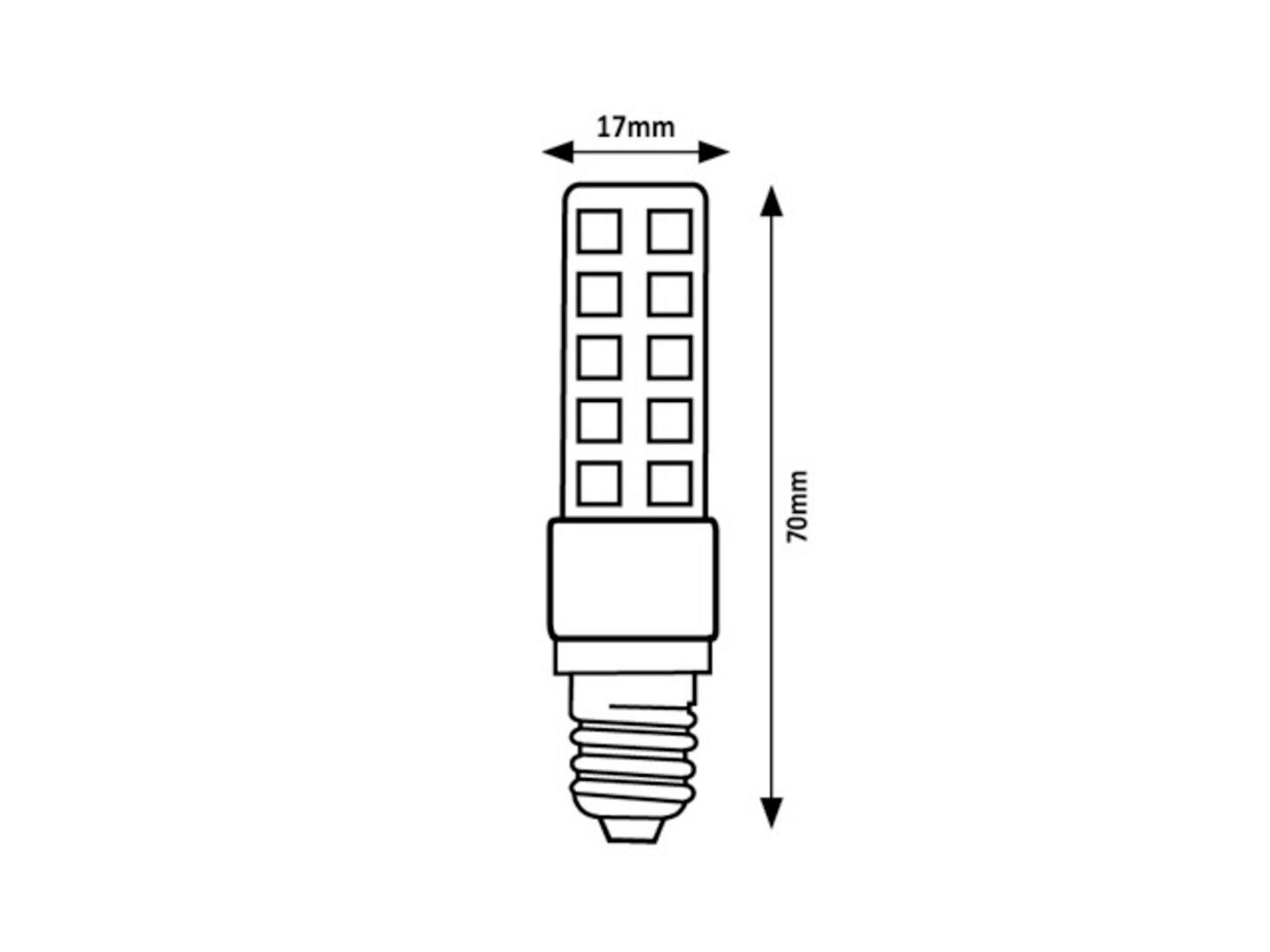LED ŽARULJA  - bijela/prozirno, Basics, plastika/keramika (1.7/7cm)