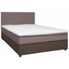 BOXBETT 120/200 cm  in Grau, Hellbraun  - Hellbraun/Schwarz, KONVENTIONELL, Holz/Textil (120/200cm) - Boxxx