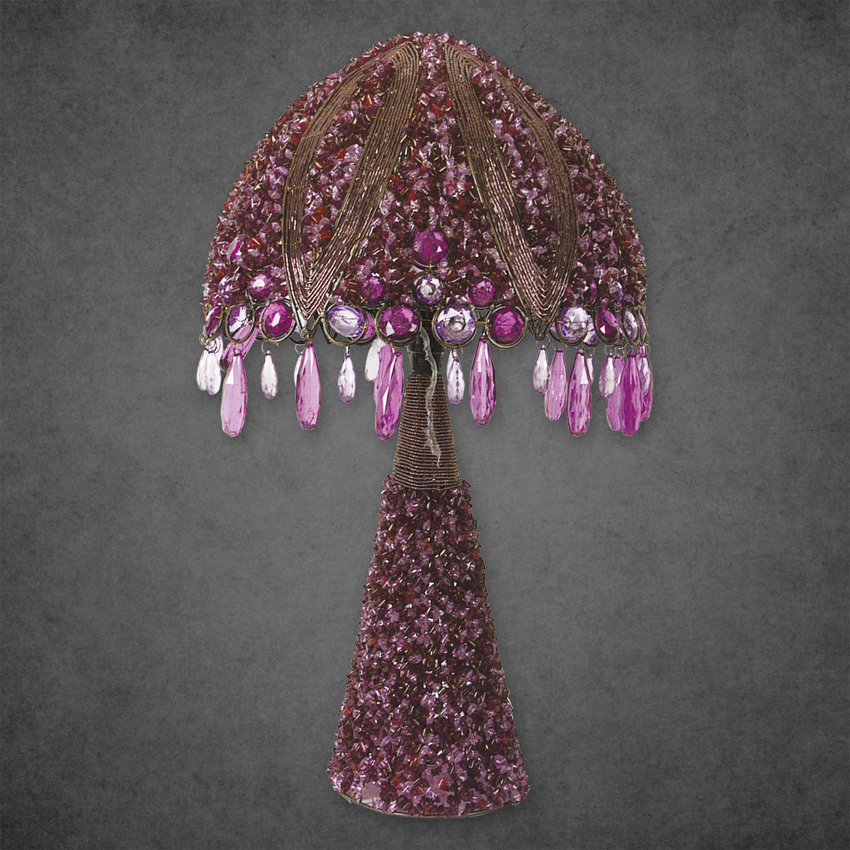 TISCHLEUCHTE 30/53 cm   - Violett, LIFESTYLE, Kunststoff/Metall (30/53cm) - Näve