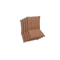 SESSELAUFLAGENSET Uni  - Rot, Basics, Textil (50/7/100cm)