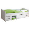 STAURAUMBETT 90/200 cm  in Weiss   - Weiss, Modern, Holz (90/200cm) - MID.YOU