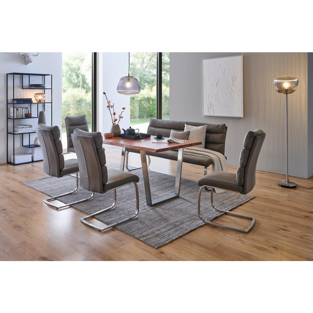 Thumbnail - Valdera Tischgestell, Edelstahl, Metall, 2-teilig, Flachrohr, 7.5x72x78 cm, Esszimmer, Tische, Esstische, Tischsysteme, ...