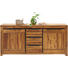 SIDEBOARD Akazie furniert, Schichtholz antik, Glanz Akaziefarben - Schwarz/Akaziefarben, Trend, Holz/Holzwerkstoff (181/85/40cm) - Landscape