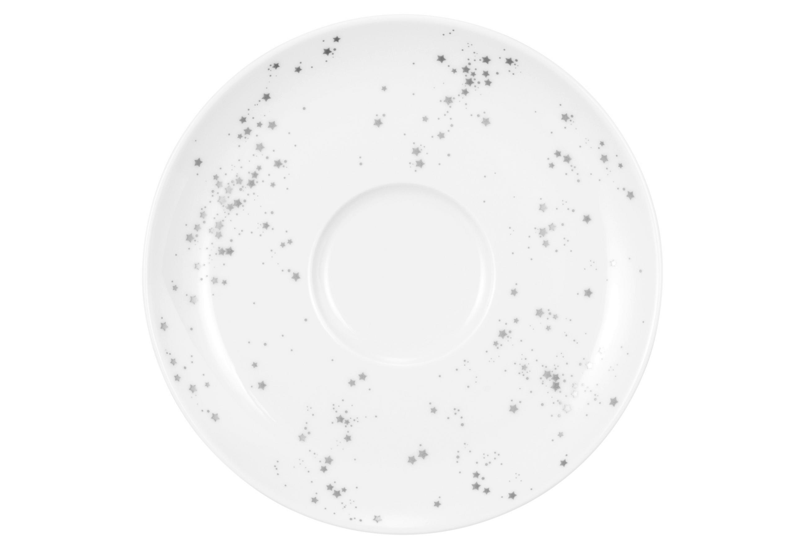 UNTERTASSE Liberty Silver Stars 16,5 cm  - Weiß Hochglanz, Design, Keramik (16,5cm) - Seltmann Weiden