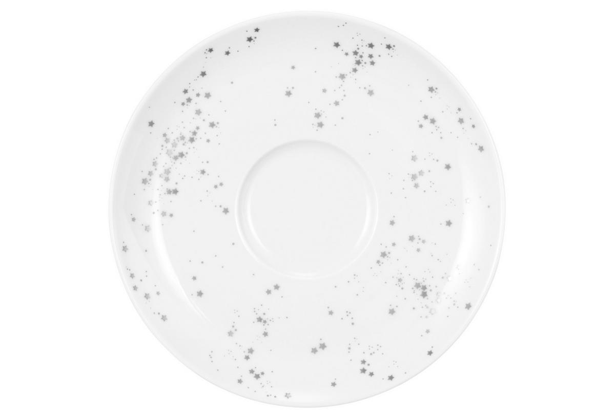 UNTERTASSE Liberty Silver Stars 16,5 cm  - Weiß Hochglanz, Design, Keramik (16,5cm) - Seltmann Weiden