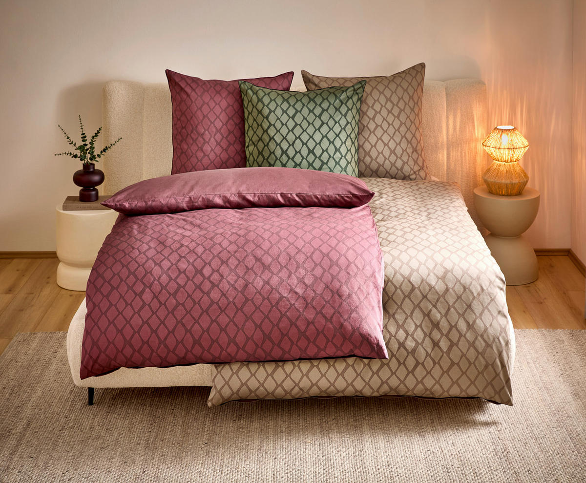 WENDEBETTWÄSCHE SNAKO Satin 135/200 cm  - Grün, Design, Textil (135/200cm) - Dieter Knoll