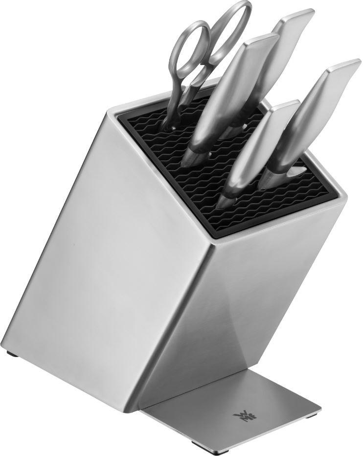 KNIVBLOCK 6 delar Grandgourmet  - stålfärgad, Basics, metall - WMF