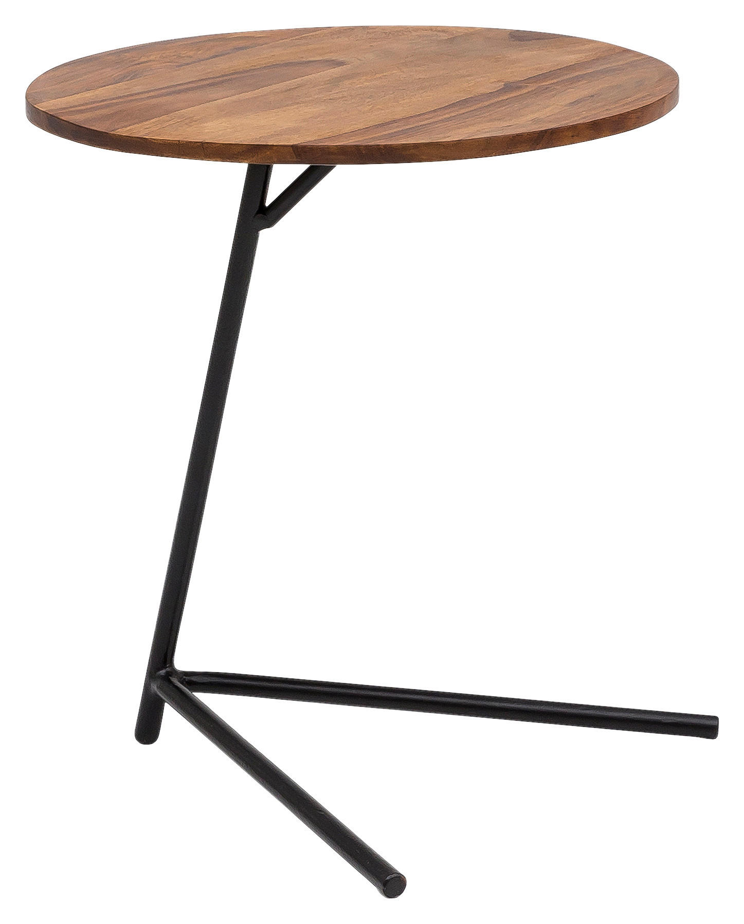 KISASZTAL fa 40/40/46 cm   - fekete/sheesham, Design, fa/fém (40/40/46cm) - MID.YOU
