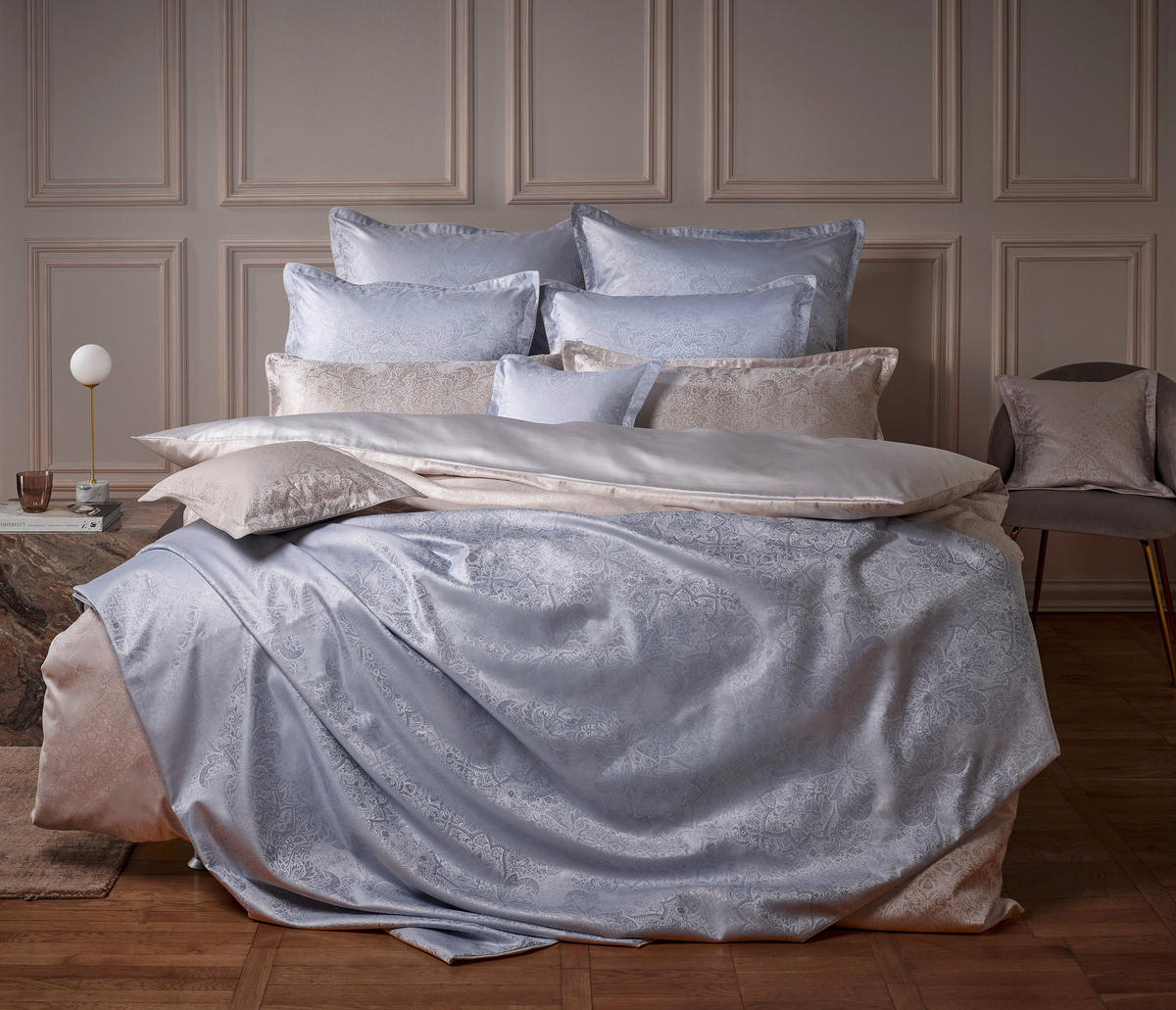BETTWÄSCHE Shirley Damast 135/200 cm  - Taupe, Basics, Textil (135/200cm) - Curt Bauer