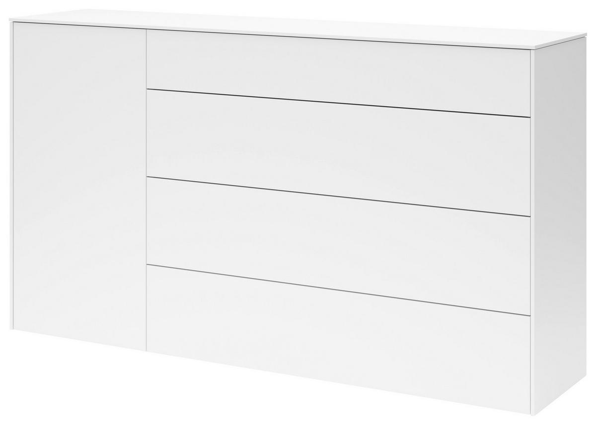 SIDEBOARD Riverside  in 169/97/42 cm  - Schwarz/Weiß, Design, Holzwerkstoff/Kunststoff (169/97/42cm) - SetOne by Musterring