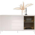SIDEBOARD  153,6/83/38 cm 4 Schublade(n)  - Kaschmir, KONVENTIONELL, Glas/Holzwerkstoff (153,6/83/38cm) - Voleo