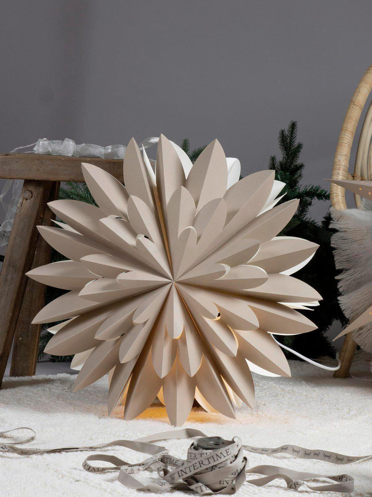 LEUCHTENSCHIRM PR Home Hyacint 50 cm  - Braun, KONVENTIONELL, Papier (50cm)