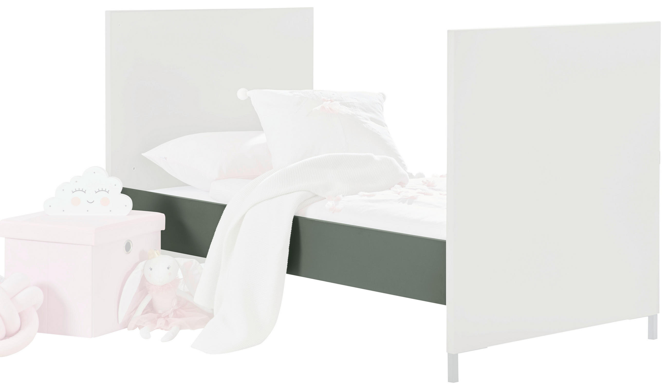 UMBAUSEITEN MIA  - Grün, Basics, Holzwerkstoff (139/16/2cm) - Jimmylee