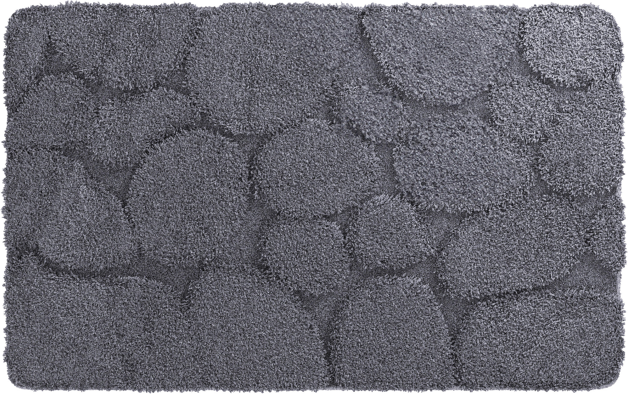 BADEMATTE Schwarz 50/80 cm  - Schwarz, Basics, Kunststoff (50/80cm) - Grund