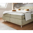 BOXSPRINGBETT 180/200 cm  in Olivgrün  - Schwarz/Olivgrün, KONVENTIONELL, Textil/Metall (180/200cm) - Dieter Knoll