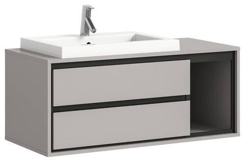 WASCHTISCHKOMBI  - Grau, MODERN, Holzwerkstoff (100/43/48cm) - MID.YOU