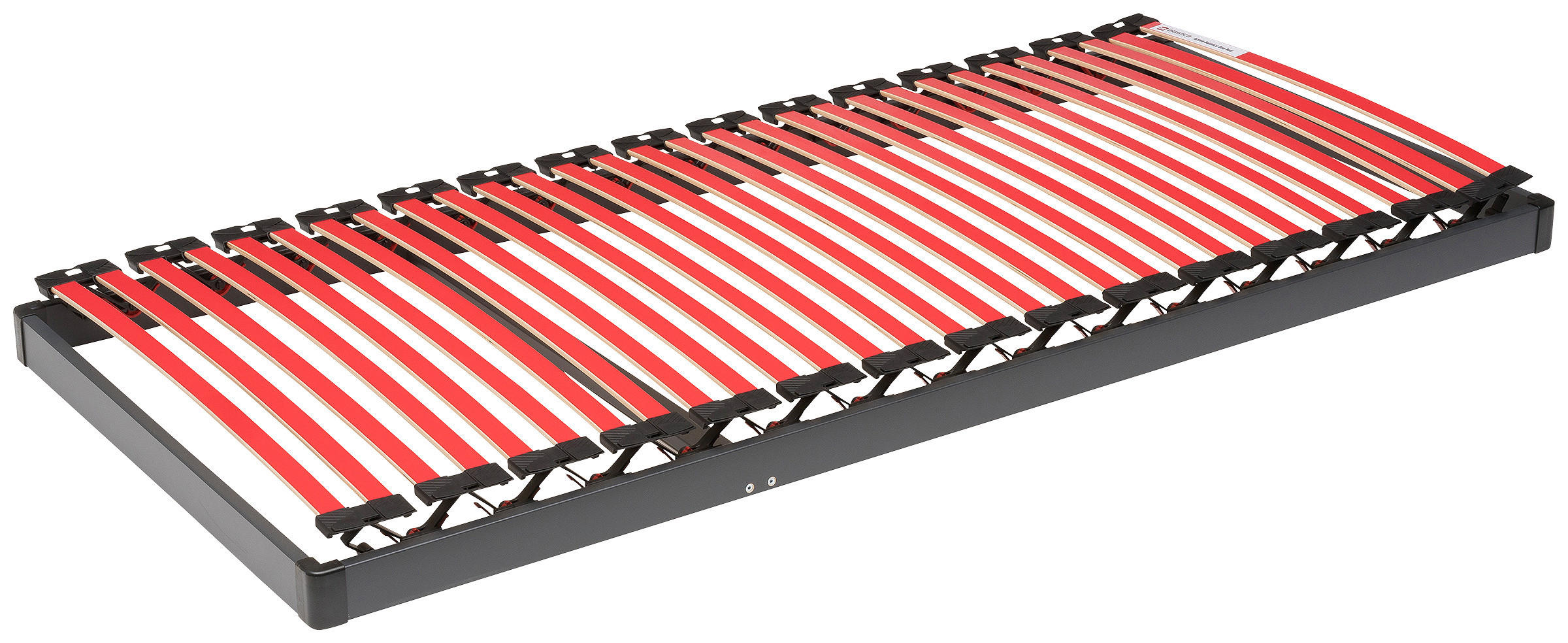 LATTENROST 80/200 cm Kopfteil, Fußteil, Mittelzone verstellbar, Buche  - Anthrazit, Basics, Holz (80/200cm) - Livetastic