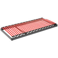 LATTENROST 80/200 cm Kopfteil, Fußteil, Mittelzone verstellbar, Buche  - Anthrazit, Basics, Holz (80/200cm) - Livetastic