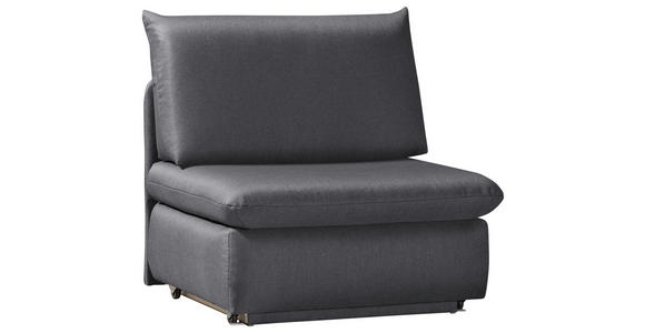 SCHLAFSESSEL mit Flachgewebe Grau - Grau, Design, Textil (90/89/83cm) - Novel