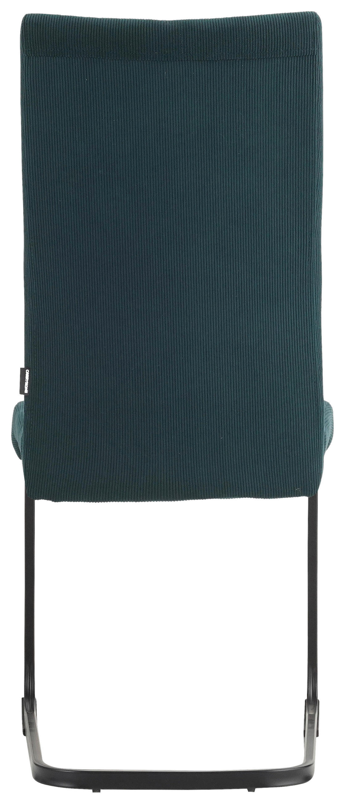 SCHWINGSTUHL  in Eisen Mikrofaser  - Petrol/Schwarz, Design, Textil/Metall (44/100/59cm) - Carryhome