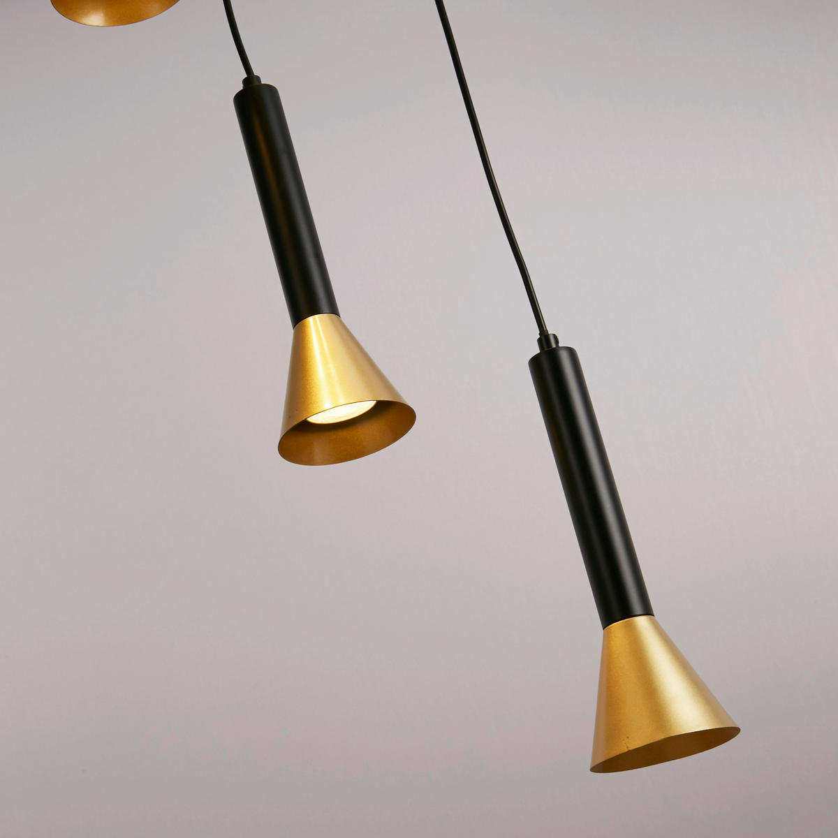 HÄNGELEUCHTE 37/28 cm  - Goldfarben/Schwarz, Basics, Metall (37/28cm)