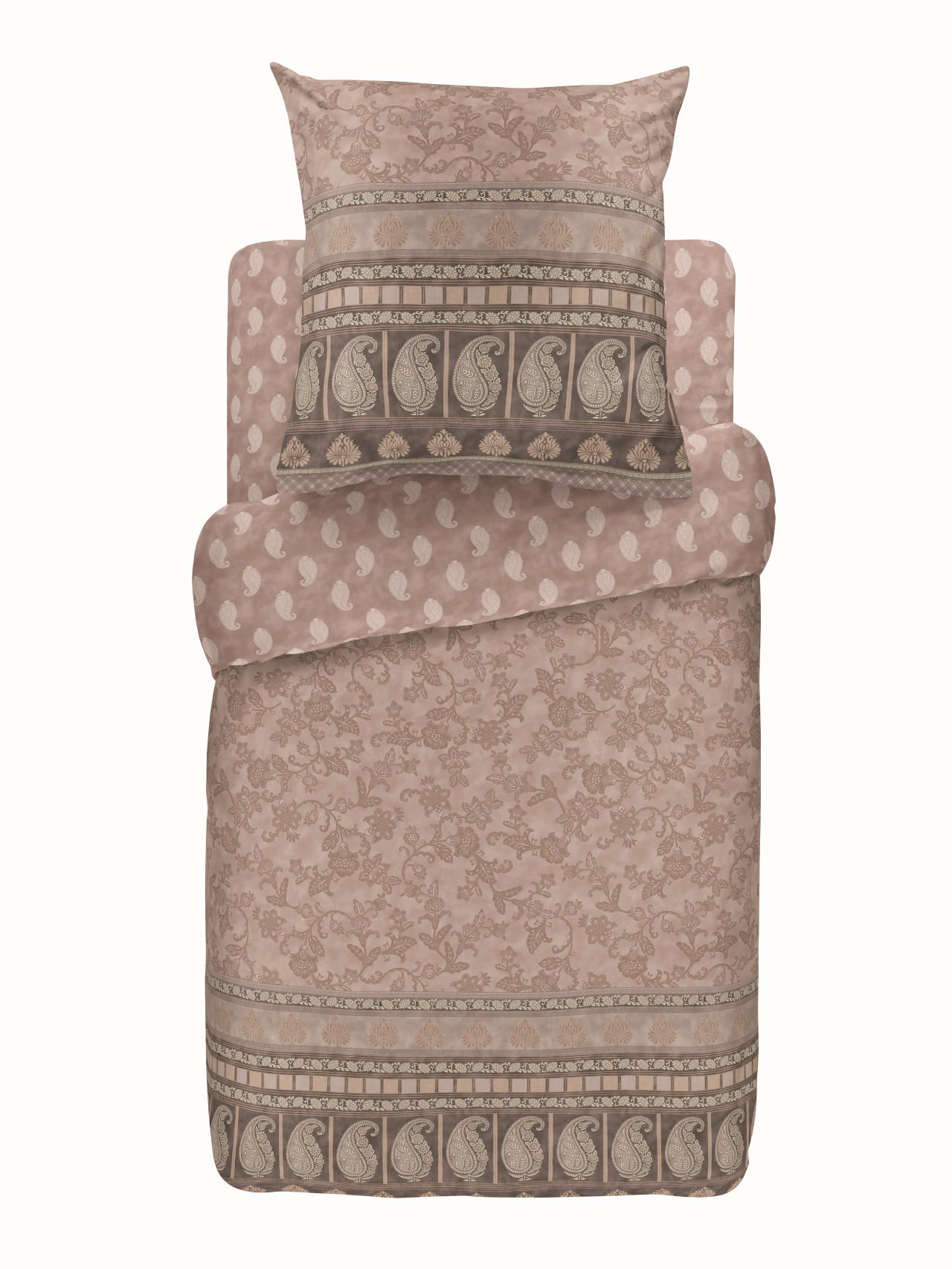 BETTWÄSCHE MANTOVA 155/220 cm  - Rosa, Basics, Textil (155/220cm) - Bassetti