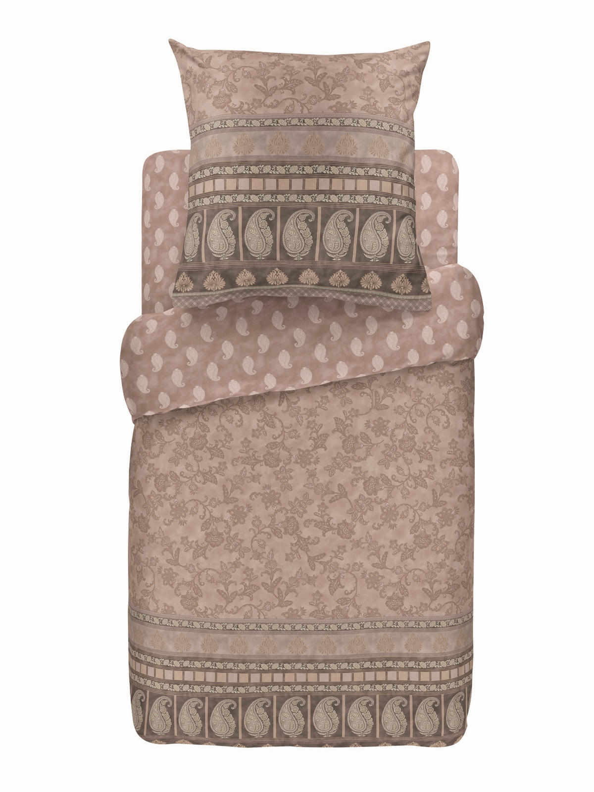 BETTWÄSCHE MANTOVA 155/220 cm  - Rosa, Basics, Textil (155/220cm) - Bassetti