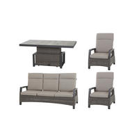LOUNGEGARNITUR Aluminium  - Grau, Basics, Keramik/Kunststoff (72/103/83cm) - Siena Garden