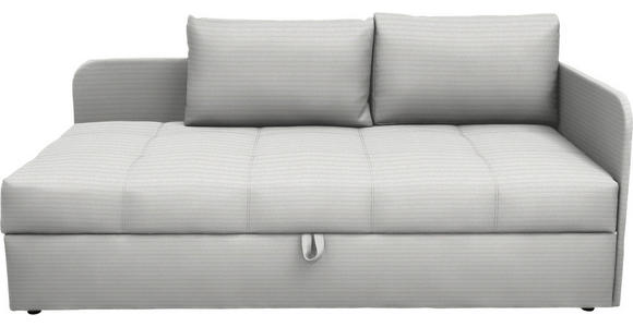 LIEGE  in Cord Grauweiß  - Grauweiß/Schwarz, Basics, Kunststoff/Textil (205/90/95cm) - Xora