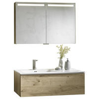 BADEZIMMER  in 96,4 cm  - Eichefarben/Weiß, Natur, Holz/Stein (96,4cm) - Voglauer