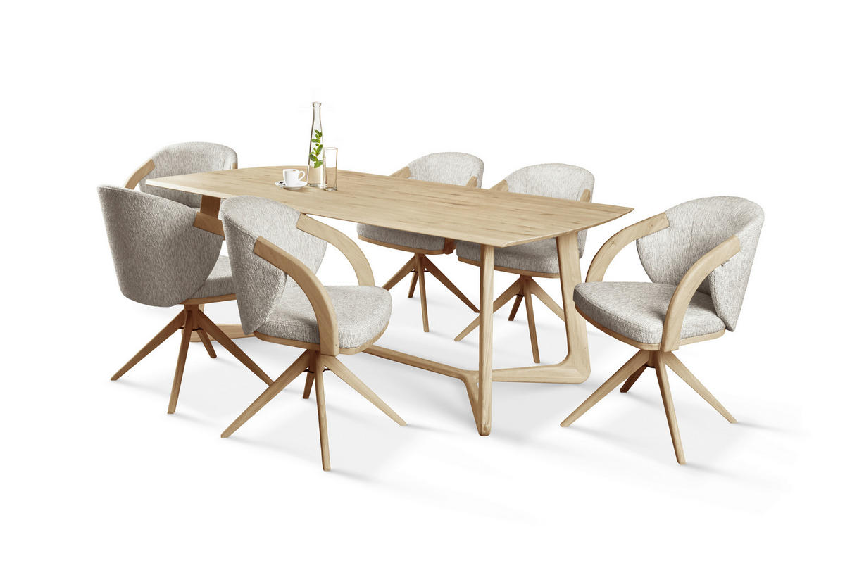 ESSTISCH - Eiche Bianco, KONVENTIONELL, Holz (200/100/76cm) - Linea Natura