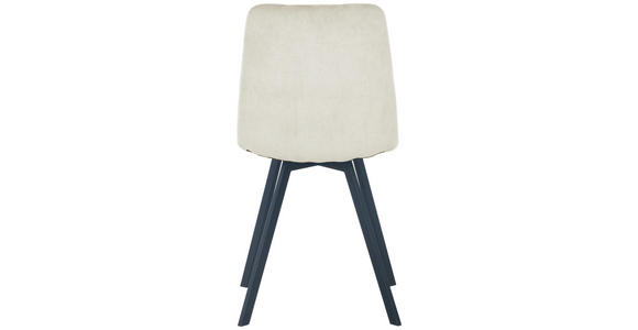 STUHL Cord Beige - Beige/Schwarz, Design, Textil/Metall (45/88/54,5cm) - Carryhome