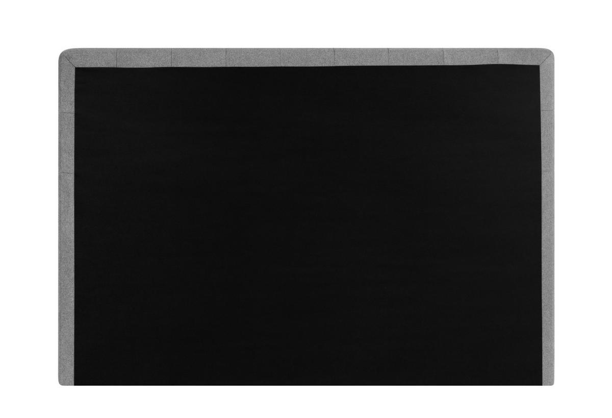 BOXSPRINGBETT 180/200 cm  in Hellgrau  - Silberfarben/Hellgrau, KONVENTIONELL, Textil/Metall (180/200cm) - Welnova
