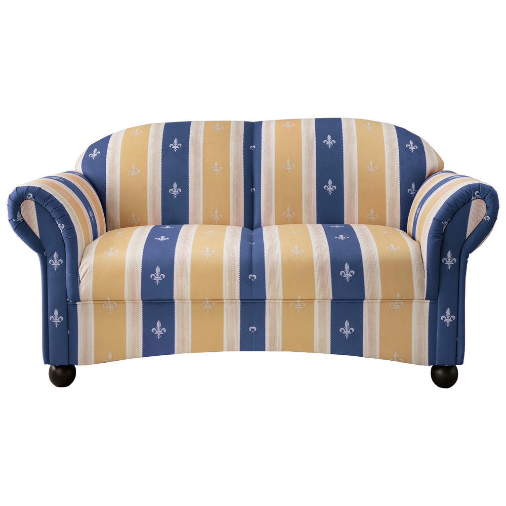 Thumbnail - Livetastic Sitzgarnitur, Blau, Textil, 3-teilig, Buche, Streifen, 439x84x80 cm, Made in EU, Typenauswahl, Rücken echt, W...