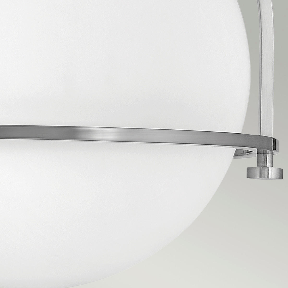DECKENLEUCHTE  28.2/31.8 cm    - Nickelfarben, Design, Glas/Metall (28.2/31.8cm) - Elstead Lighting