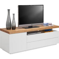 LOWBOARD  in 160/53,5/47 cm  - Eichefarben/Weiß, Design, Holz/Holzwerkstoff (160/53,5/47cm) - Novel