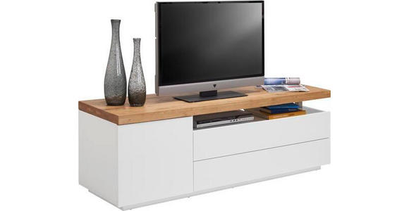LOWBOARD in 160/53,5/47 cm - Eichefarben/Weiß, Design, Holz/Holzwerkstoff (160/53,5/47cm) - Novel