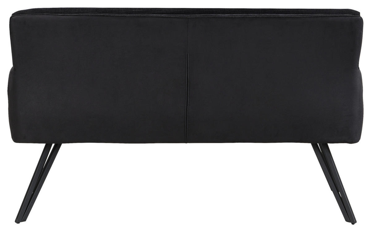 SITZBANK - Schwarz, MODERN, Textil/Metall (140/94/67cm) - MID.YOU
