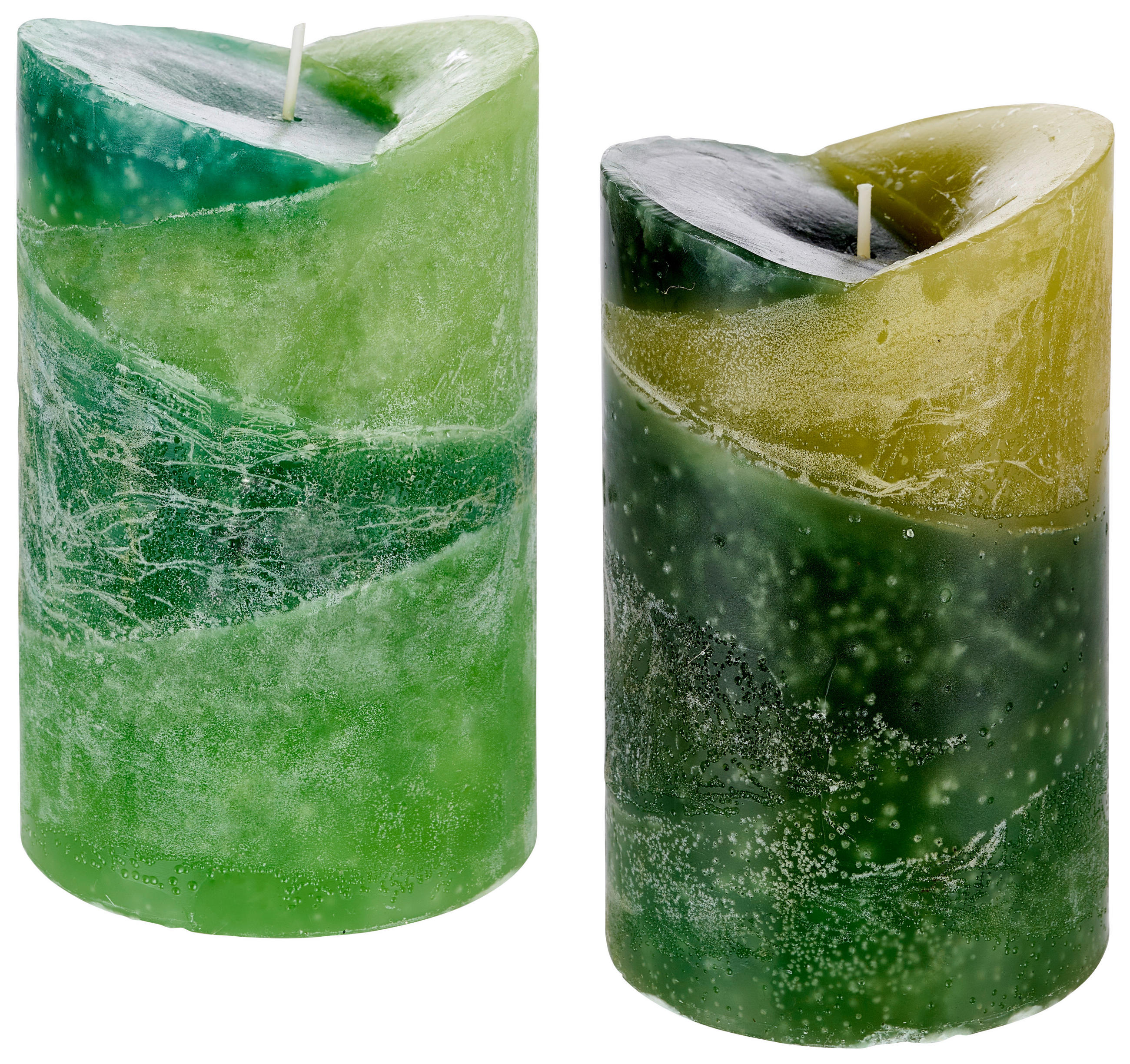 BLOCKLJUS 9/15 cm  - grön/mörkgrön, Lifestyle, paraffin/naturmaterial (9/15cm)