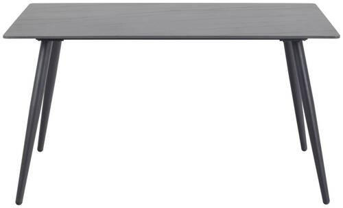 MATBORD i metall, keramik 140/80/75 cm   - svart, Modern, metall/keramik (140/80/75cm) - MID.YOU