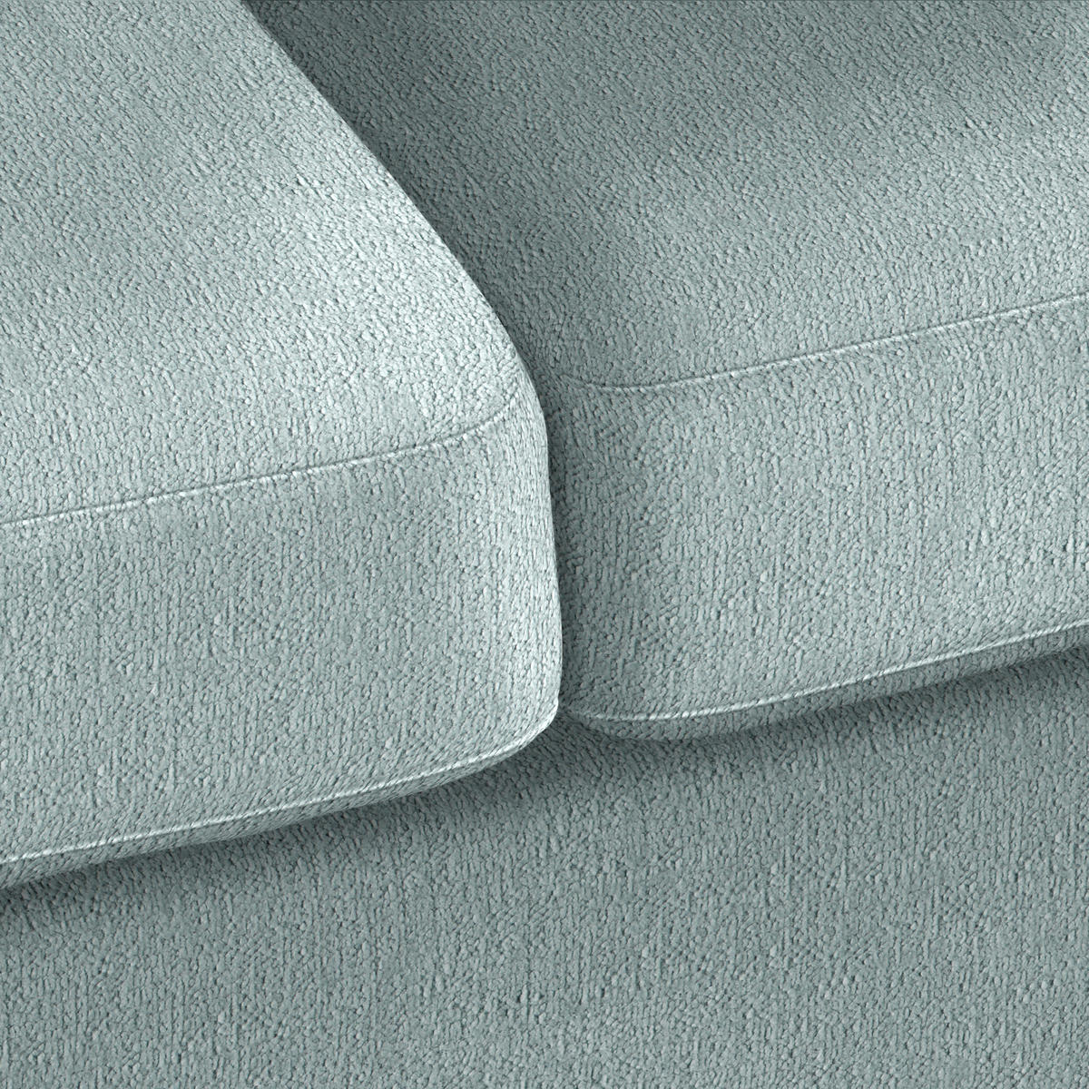 2-SITZER-SOFA in Chenille Petrol  - Petrol/Naturfarben, Holz/Textil (190/70-85/95cm) - MID.YOU