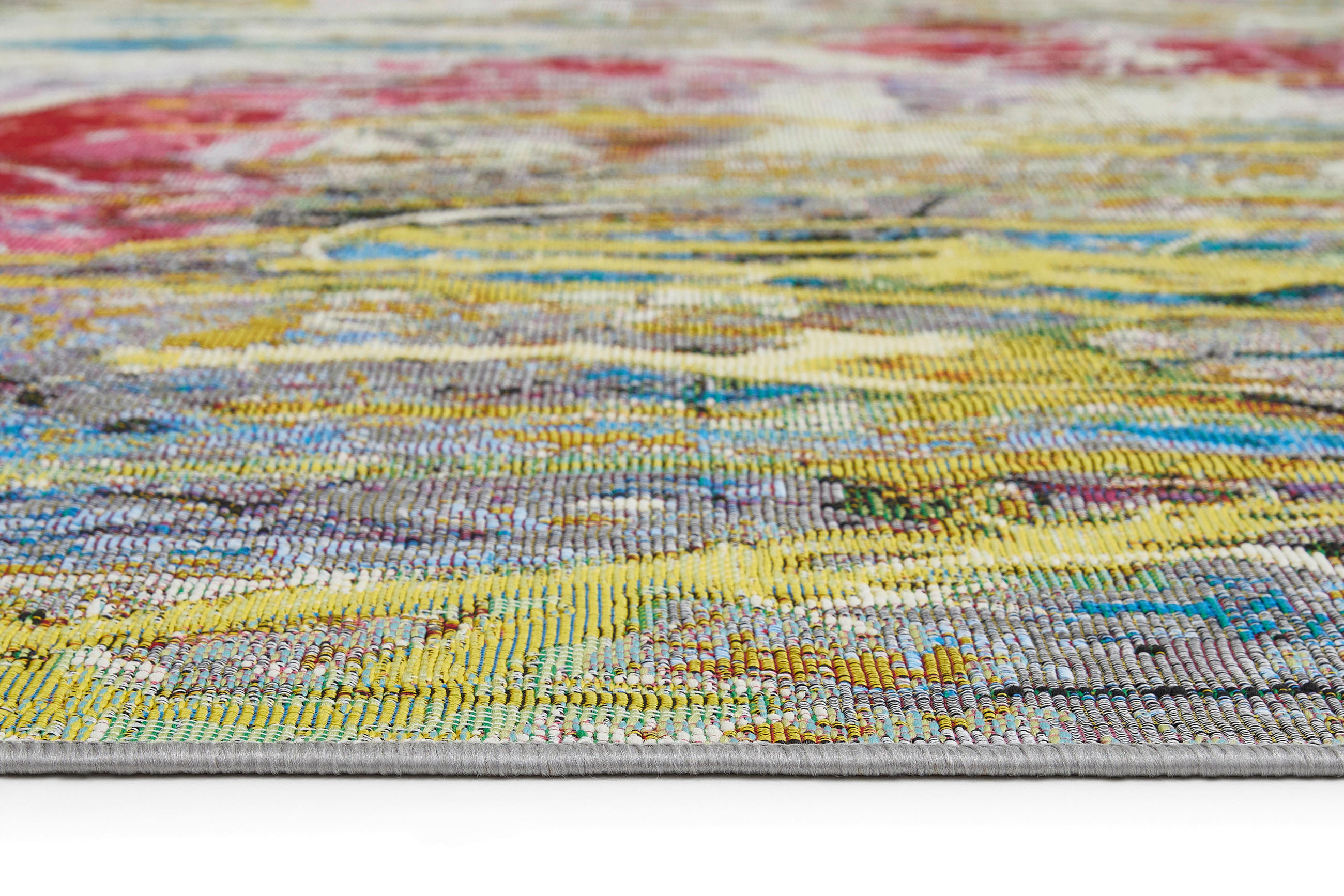 Thumbnail - Xxxl Flachwebeteppich Platana, Mehrfarbig, Kunststoff, Abstraktes, rechteckig, 160x235 cm, Textiles Vertrauen - Oeko-Tex...