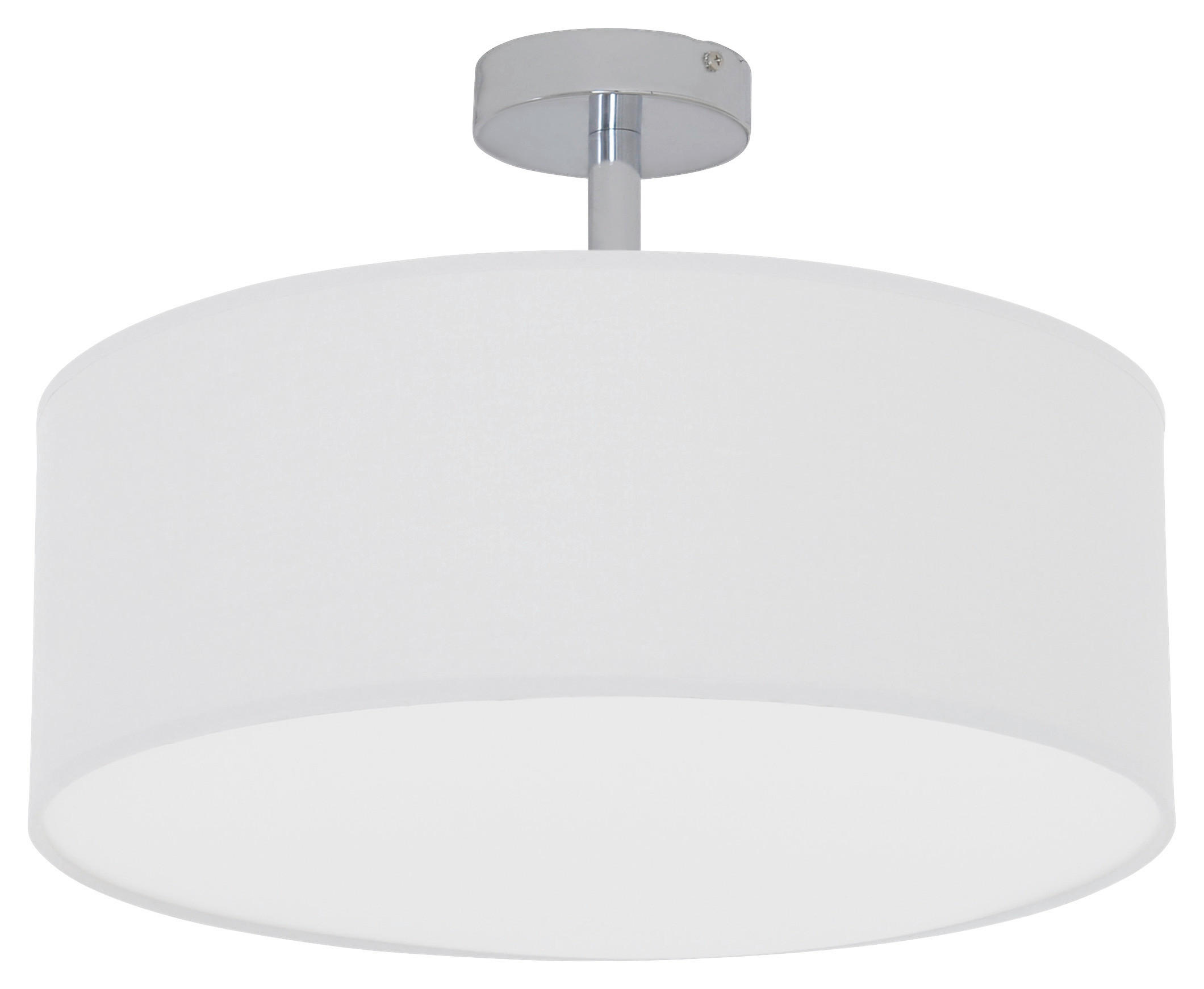 DECKENLEUCHTE 40/24 cm   - Weiß, Design, Textil/Metall (40/24cm) - Näve