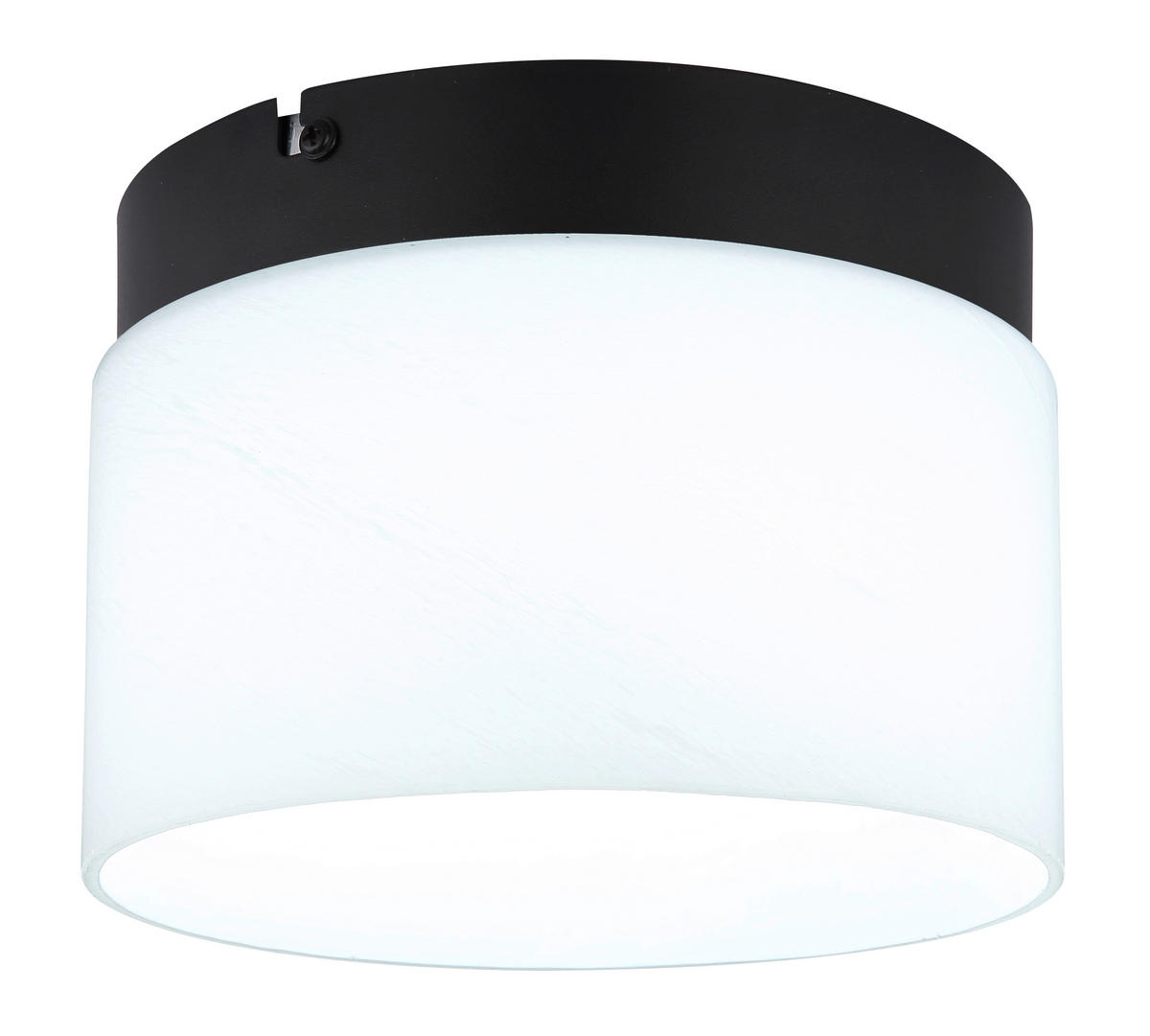 STROPNA LED-SVETILKA  TRENTON //3000, 6000, 4000 K/230 V/ - črna/bela, Design, kovina/steklo (20/14cm) - Globo