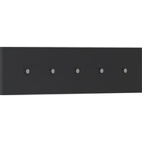 HAKENLEISTE  in Anthrazit  - Anthrazit, Design, Holzwerkstoff/Metall (100/25/5cm) - Moderano