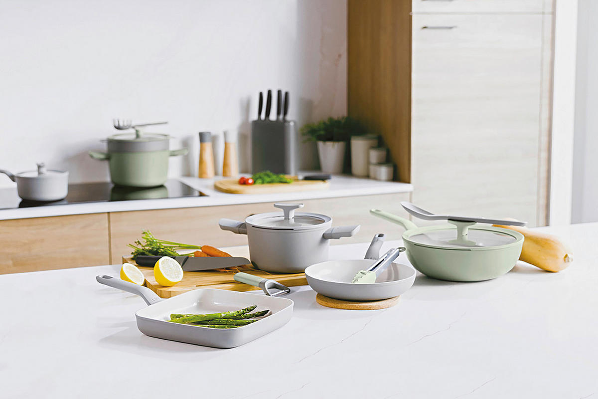 STIELKASSEROLLE Leo 2 l  - Grau, Basics, Metall (18/13cm) - BergHOFF