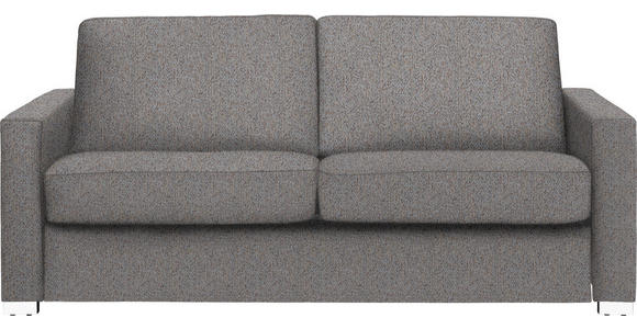 SCHLAFSOFA  in Webstoff Blau, Braun  - Chromfarben/Blau, KONVENTIONELL, Textil/Metall (188/86/97cm) - Novel